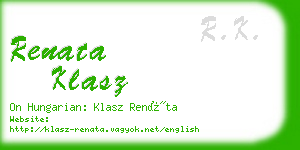 renata klasz business card